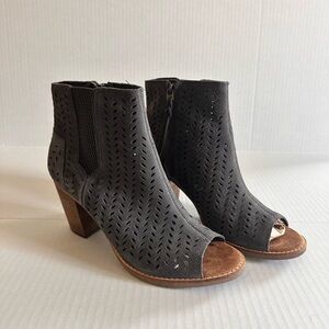 Toms majorca peep toe ankle booties